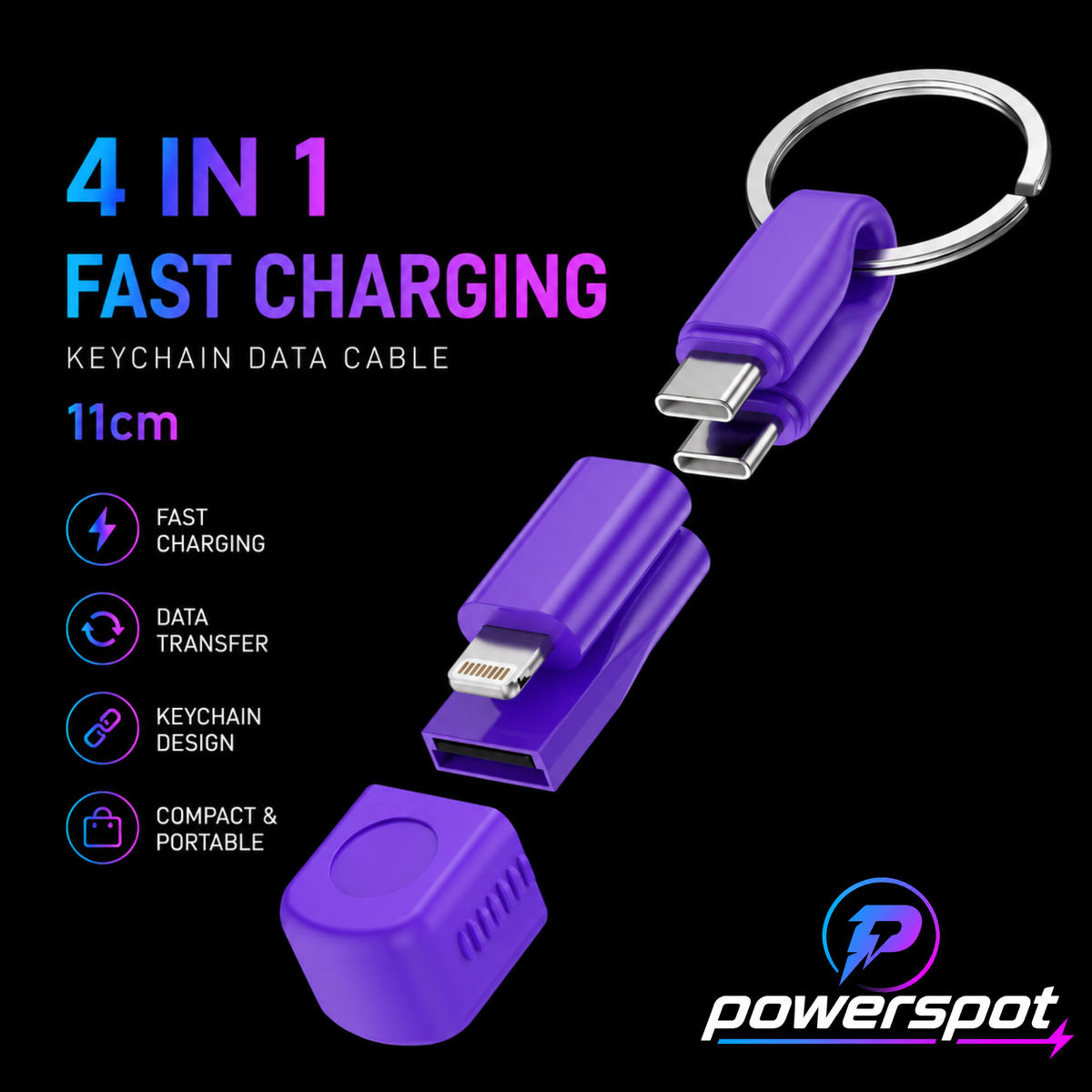 PowerSpot™ PowerTag (Cable Keychain)